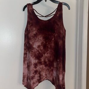 Zara perfect wave tie-dye handkerchief tank
